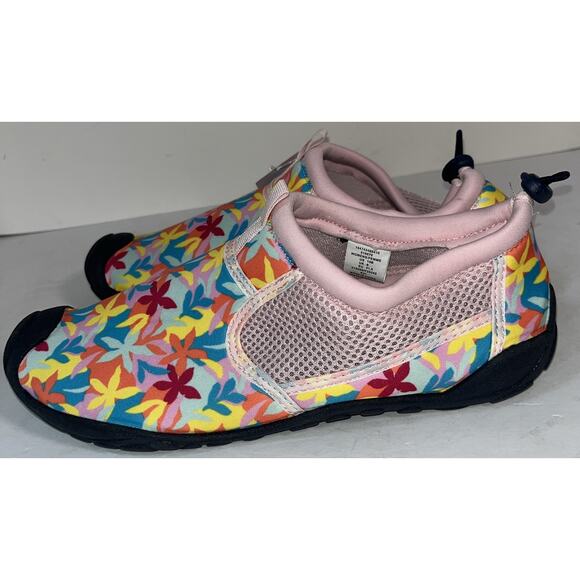 Lands End Woman’s Floral Multi Colored Water Shoes Size 10B - Picture 2 of 9